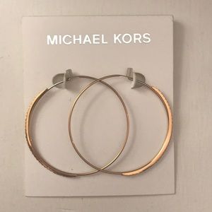 Michael Kors gold hoop earrings